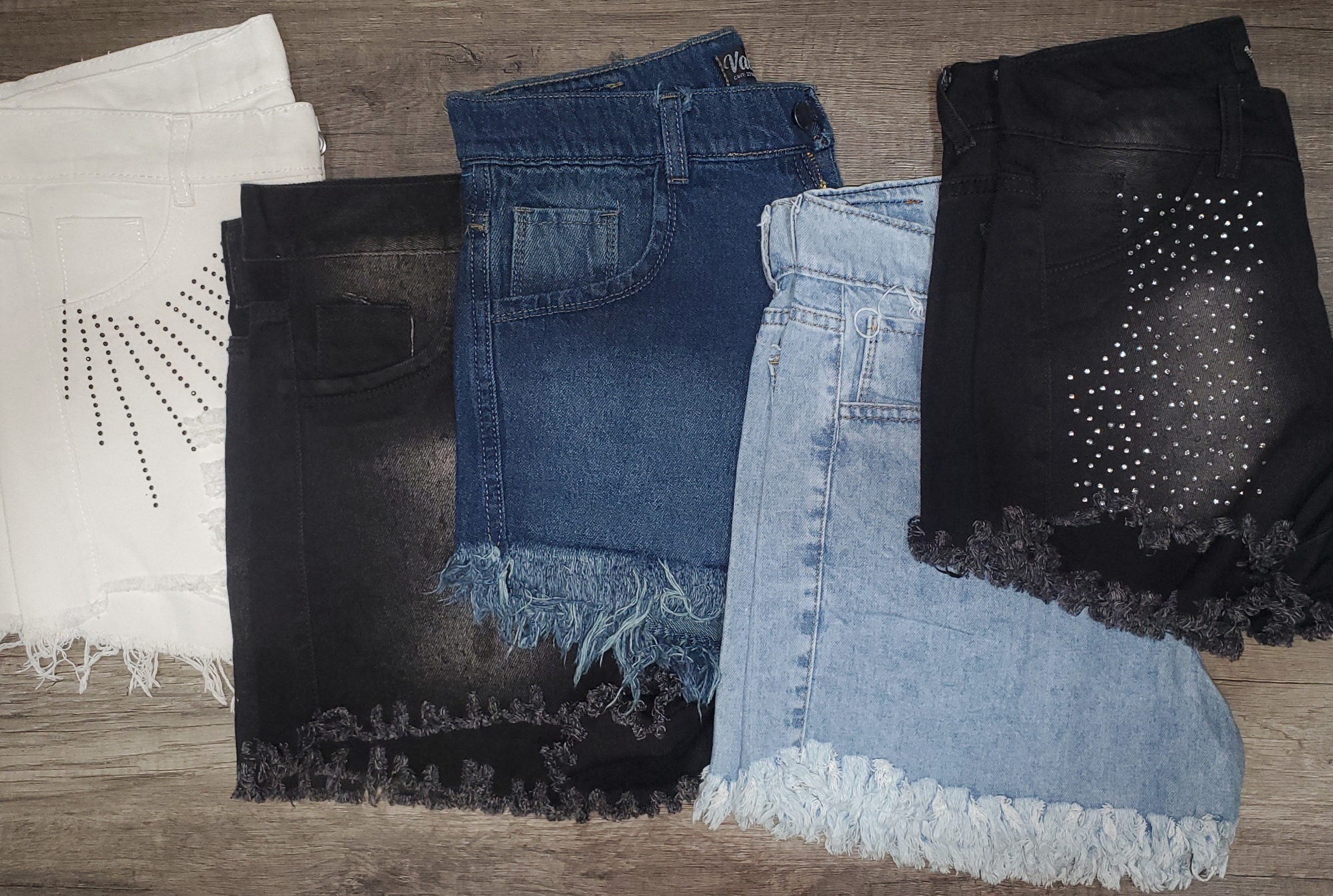 Short Jean Mom Brillos - Imagen 7