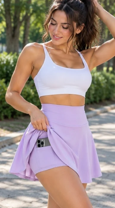 Short Pollera Lycra Lisa