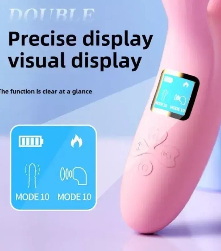Vibrador Succionador Clítoris Calentador 10 Modos Usb - Rosa - Imagen 2