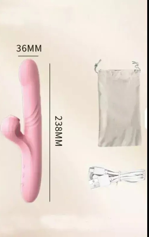 Vibrador Succionador Clítoris Calentador 10 Modos Usb - Rosa - Imagen 3