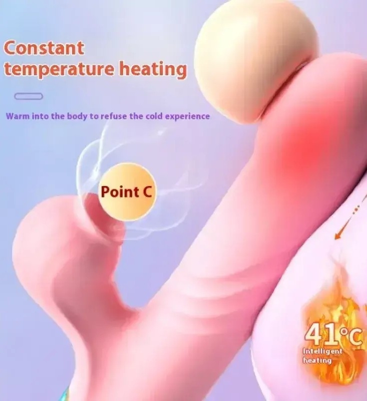 Vibrador Succionador Clítoris Calentador 10 Modos Usb - Rosa - Imagen 6