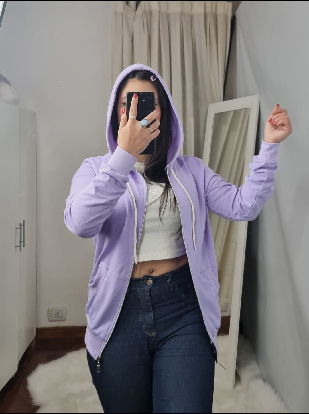 Campera Lisa Rústica Peinada - Imagen 7