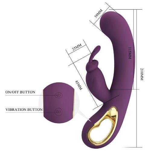 Vibrador Doble Estimulacion con App Pretty Love Liam - Miniatura 6