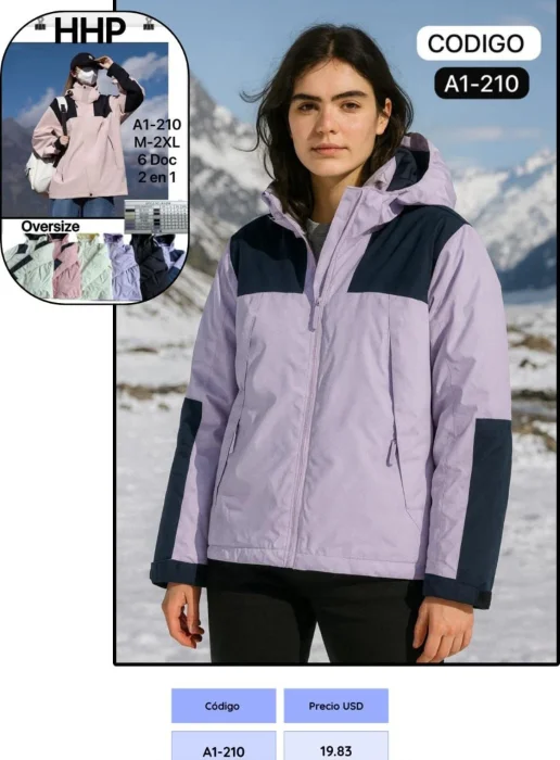 Campera  2 en 1 Mujer.