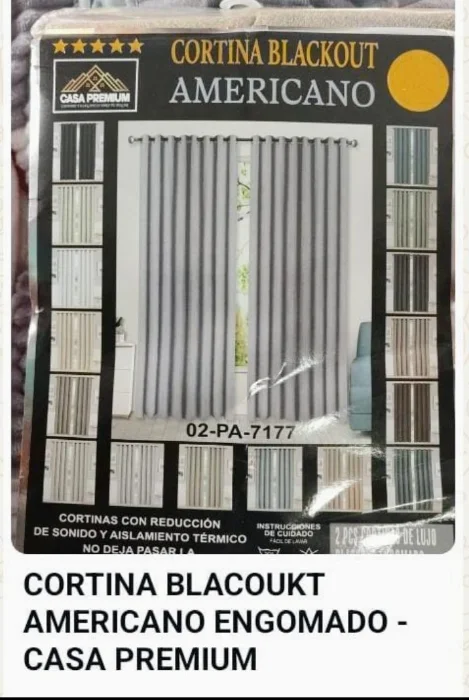 Cortinas Blackau Americano (casa Premium)