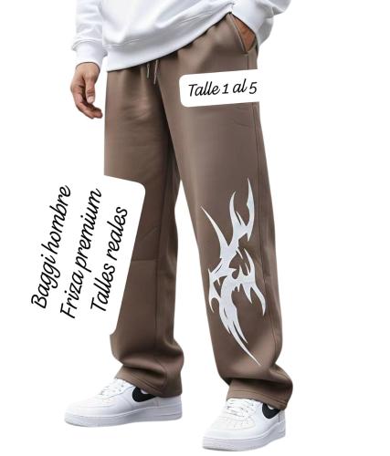 Pantalón Baggi Hombre  Estampados  Friza Premium