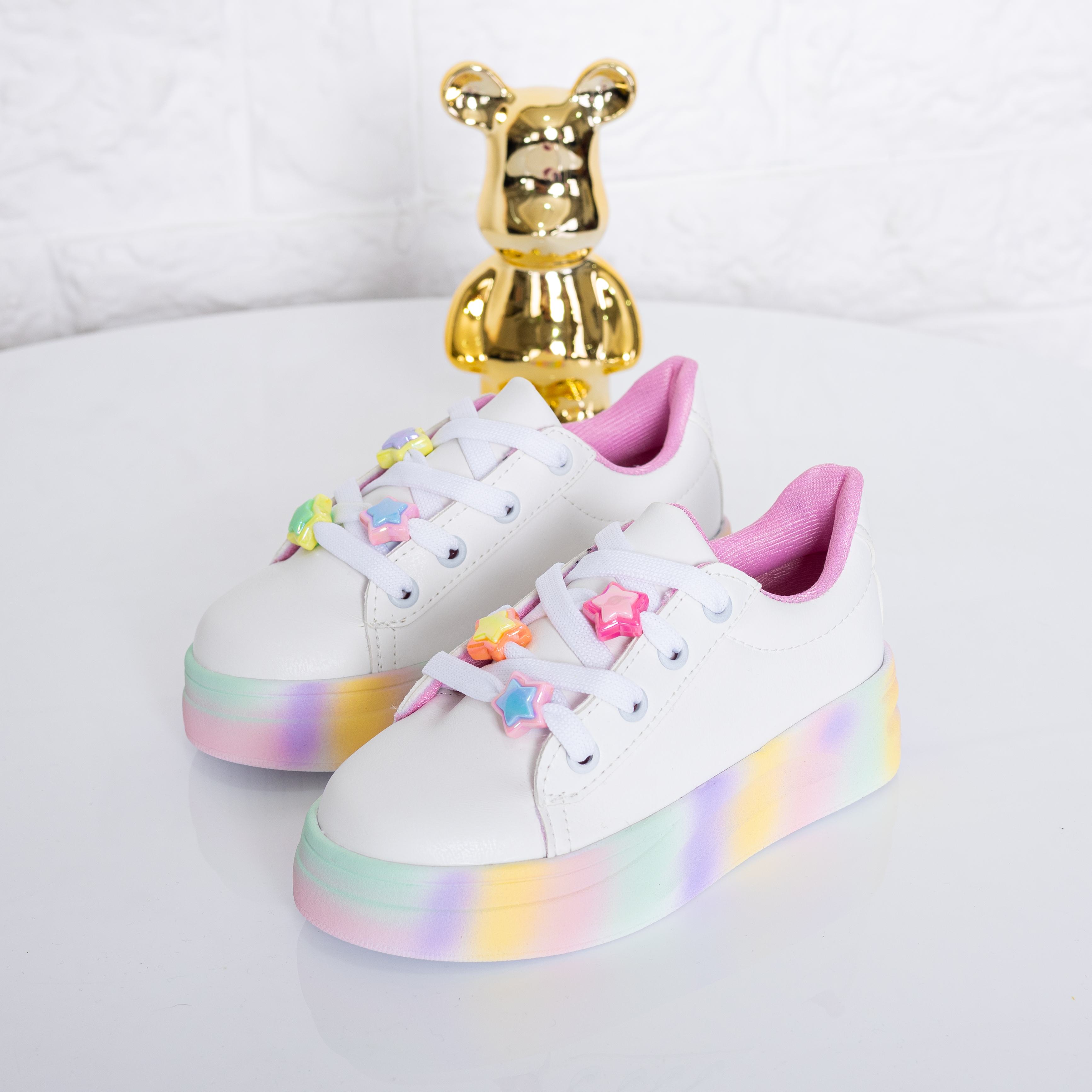 Calzados Infantiles Arcoíris Multicolor Niñas Nenas Cordones Moda Livianas Cómodas - VS240111.jpg