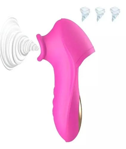 Vibrador Succionador Clitoris Usb Recargable Rosa - Miniatura 2