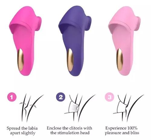 Vibrador Succionador Clitoris Usb Recargable Rosa - Miniatura 4