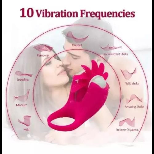 Anillo Vibrador Estimulador Clitoris Pene Lengua Usb Anillo Vibrador