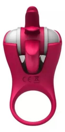 Anillo Vibrador Estimulador Clitoris Pene Lengua Usb Anillo Vibrador - Miniatura 2
