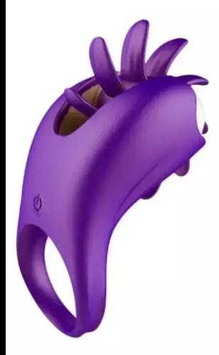 Anillo Vibrador Estimulador Clitoris Pene Lengua Usb Anillo Vibrador - Miniatura 3