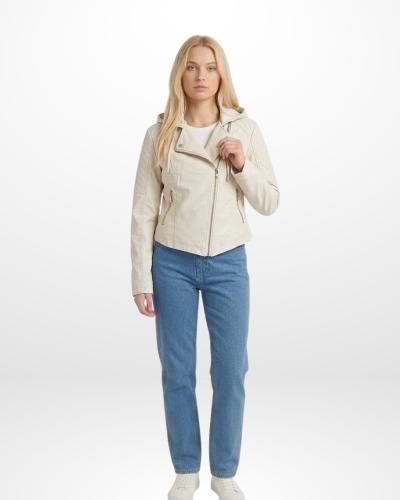 Art 25i386 Campera Ecocuero C/capucha