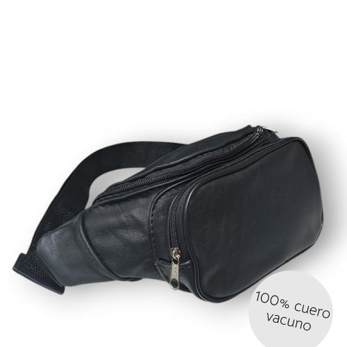 Riñonera C/bolsillo 100% Cuero Vacuno  31×16 Prof 8cm , Marroquineria, Día del Padre