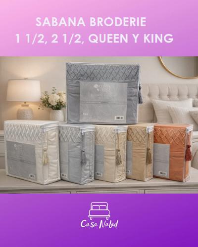 Sabana King Broderie Super Suave Microf - Miniatura 2