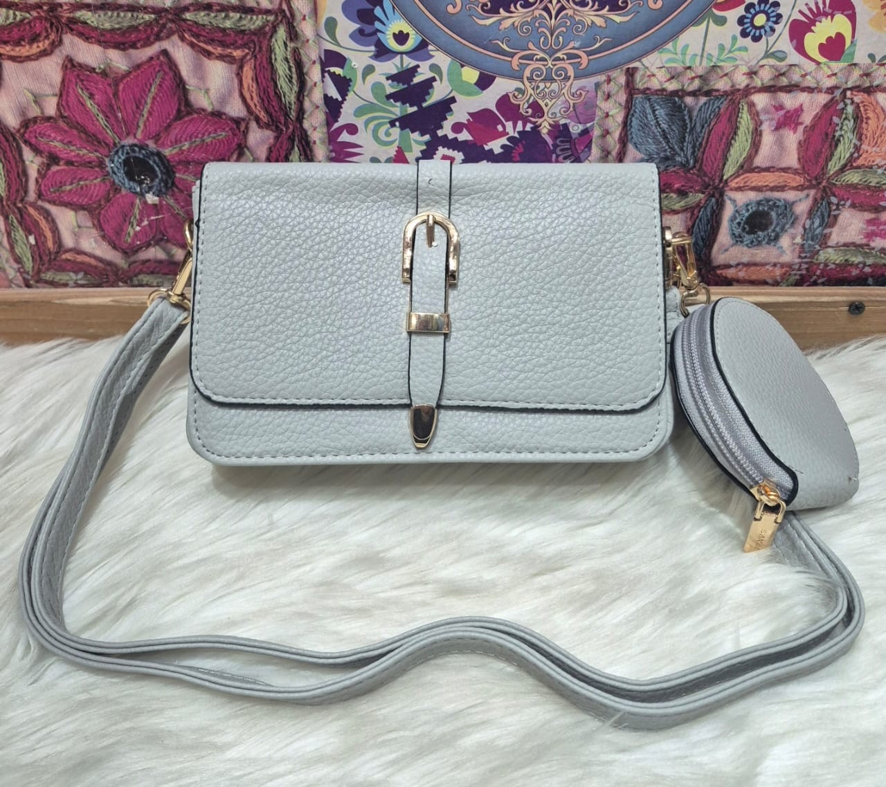 Nuevo Ingreso  de Carterita Morral con Monedero de Cuero (pu) - Imagen 2