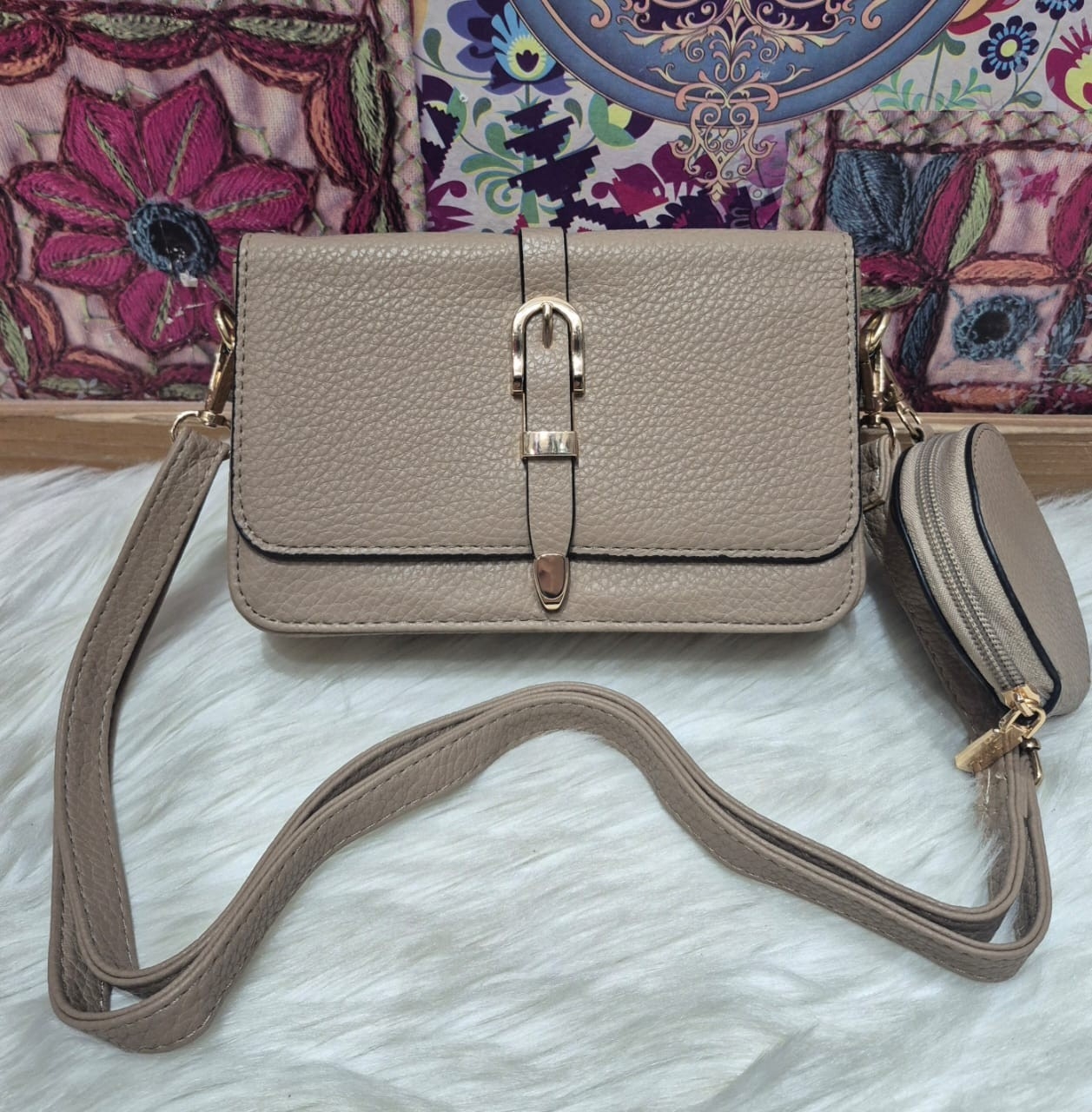 Nuevo Ingreso  de Carterita Morral con Monedero de Cuero (pu) - Imagen 3