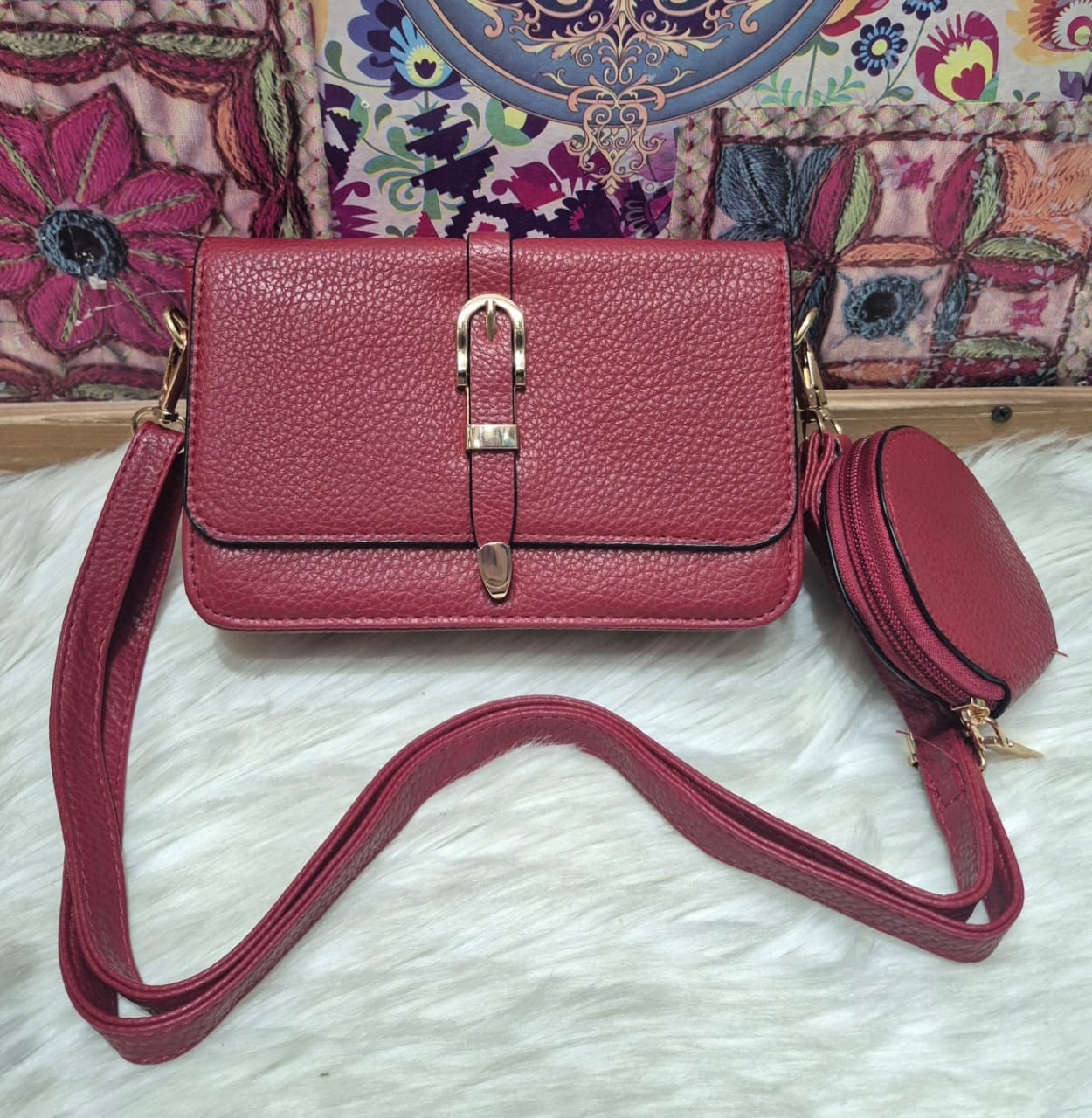 Nuevo Ingreso  de Carterita Morral con Monedero de Cuero (pu) - Imagen 5
