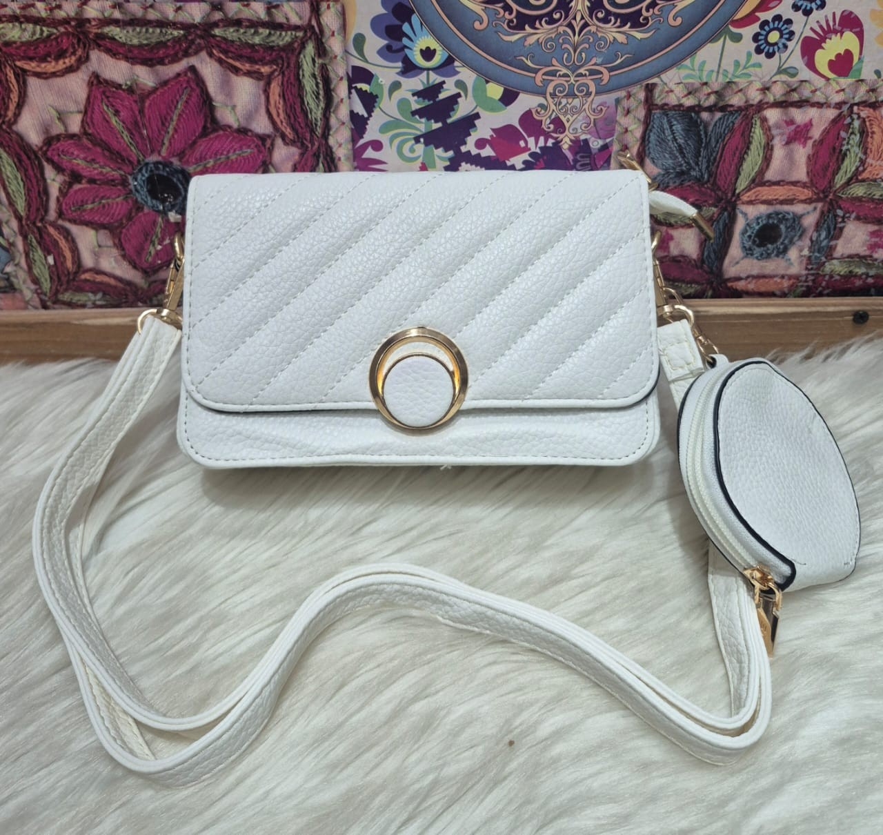 Nuevo Ingreso  de Carterita Morral con Monedero de Cuero (pu) - Imagen 3