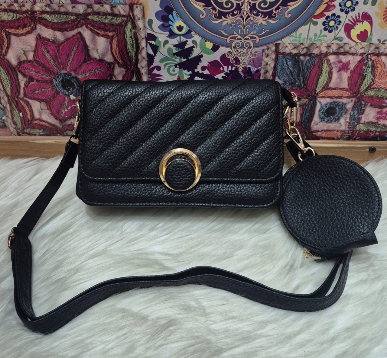 Nuevo Ingreso  de Carterita Morral con Monedero de Cuero (pu) - Imagen 5