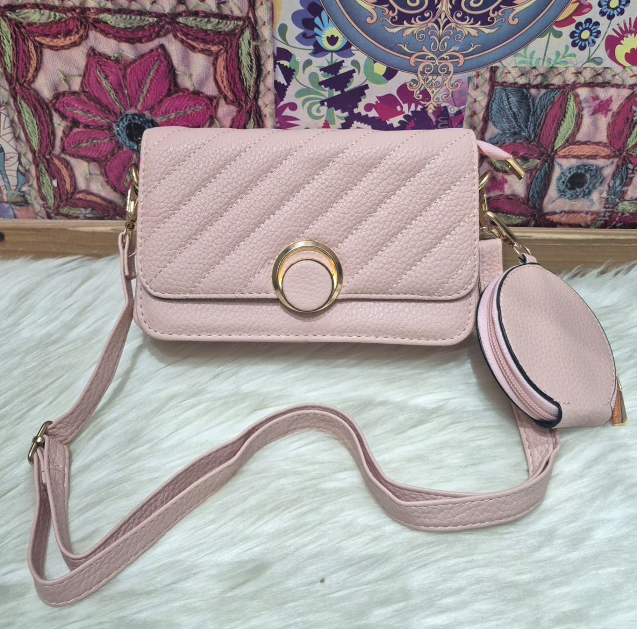 Nuevo Ingreso  de Carterita Morral con Monedero de Cuero (pu) - Imagen 6