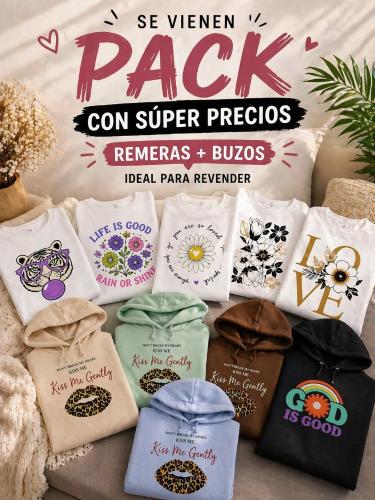 Pack Emprendedor Remeras Buzos