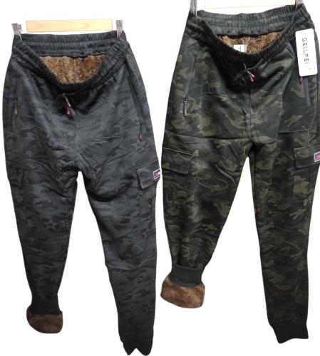 Pantalón Jogger con Piel Importado