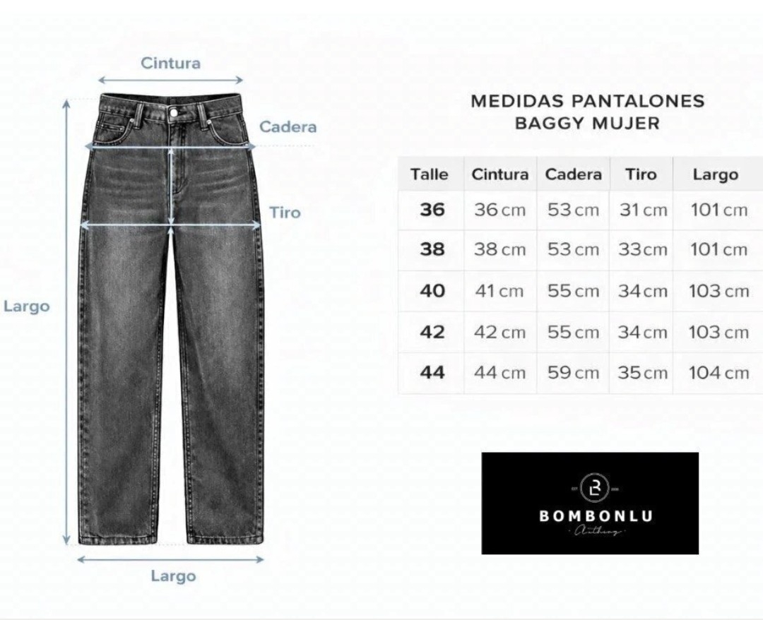 Jeans Baggy Óxido Solo por Mayor - Imagen 2
