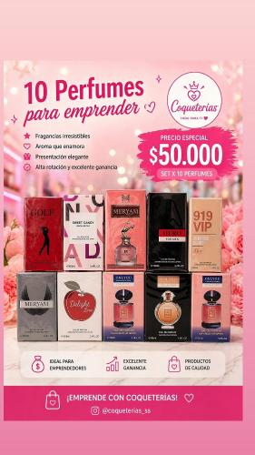 Perfumes X 10 Unidades