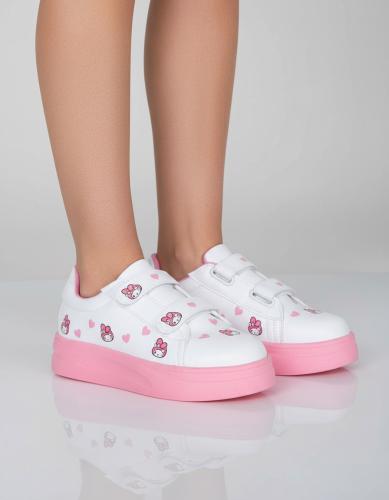 Zapatillas Urbanas Nenas Niñas Personajes My Melody Stitch Kuromi Doble Abrojo - Miniatura 3