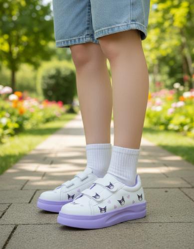 Zapatillas Nenas Personajes Kuromi My Melody Stitch Doble Velcro Liviana Resistentes - Miniatura 3
