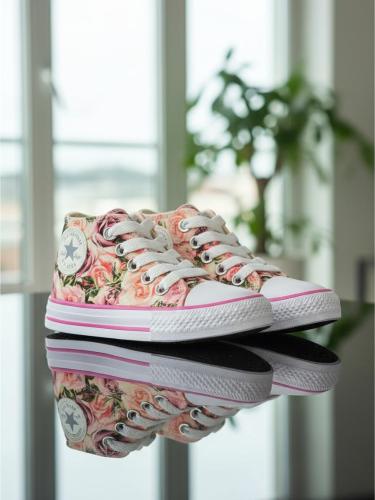 Zapatillas Botitas Infantiles Nenas Cordones Estampadas Livianas Cómodas Modernas - Miniatura 7