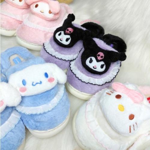 Pantufla Kuromi 24a29 Importada  Suela Costurada