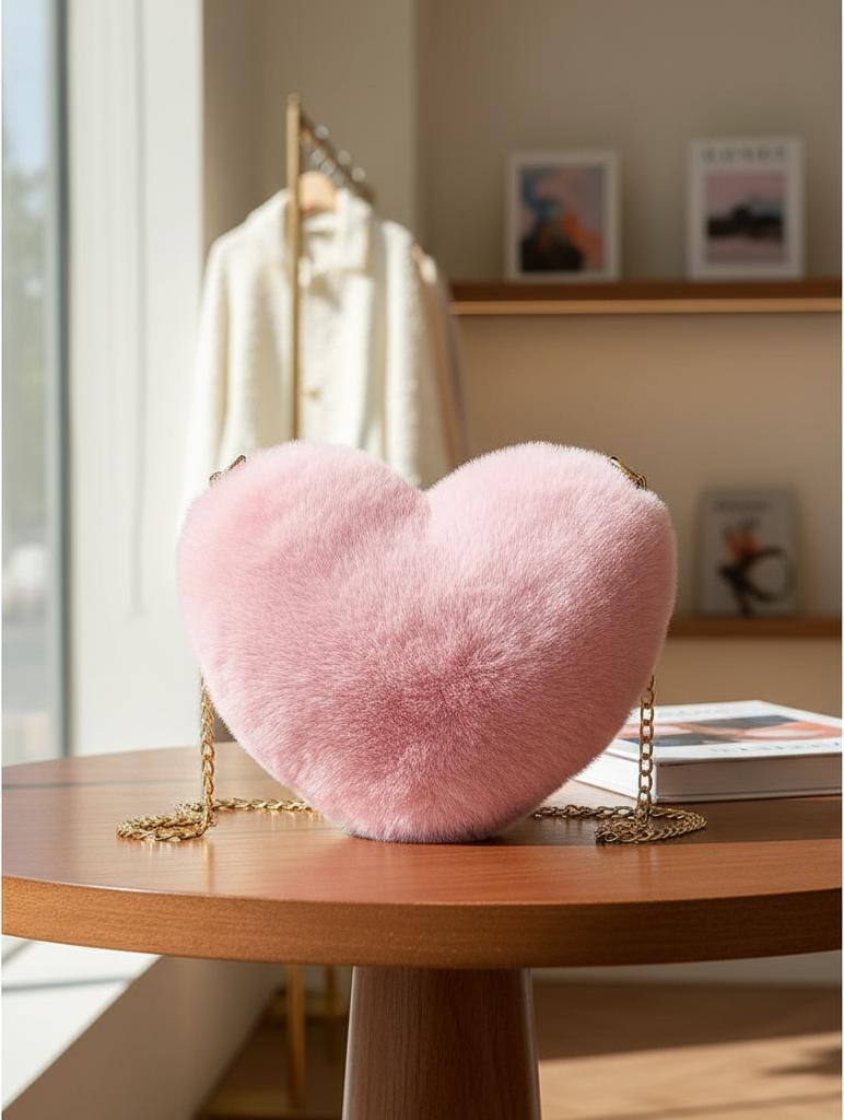 Bolso Corazón Peluche Nenas Colores Cadena Dorada Estilo Kawaii Coquette - D_NQ_NP_641537-MLA94996626029_102025-F.jpg