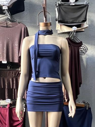 Strapless Pacholi Microficra con Lazo
