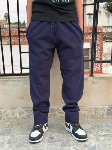 Joggin Clasico Rectos Frizados  Color Azul Marino