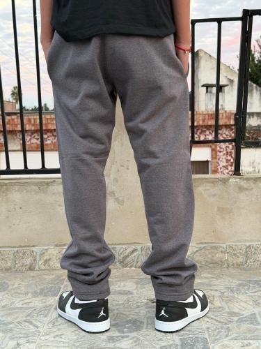 Joggin Clasico Recto Frizados Color Gris Topo - Miniatura 3