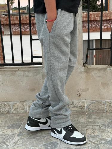 Joggin Clasico  Rectos Frizados  Color Gris Claro - Miniatura 2