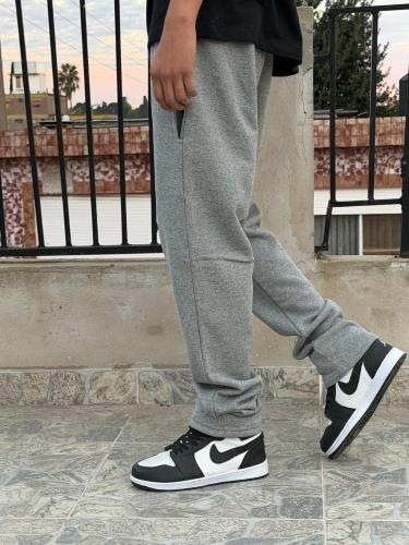 Joggin Clasico  Rectos Frizados  Color Gris Claro - Miniatura 3