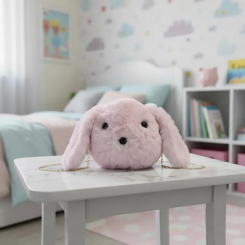 Cartera Infantil  Nenas Niñas Conejo Orejas Largas Peluche Moda Cadena Calidad