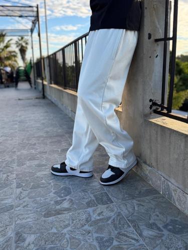 Joggin Baggy Frizados Color Beige Claro - Miniatura 3