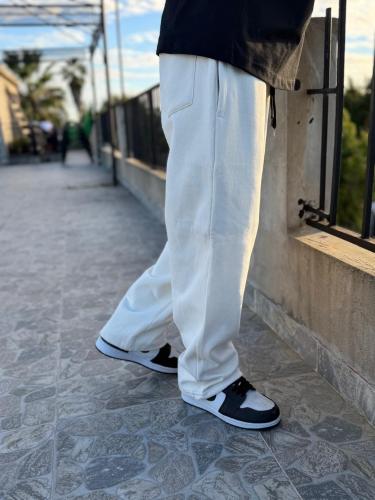 Joggin Baggy Frizados Color Beige Claro - Miniatura 4