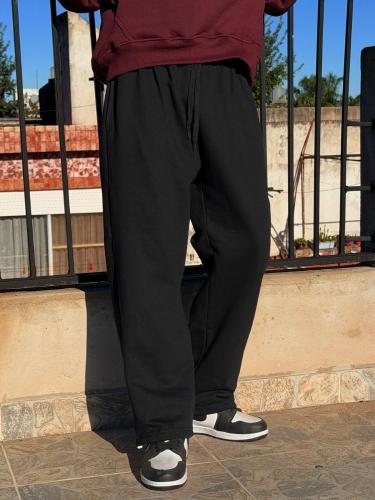 Joggin Baggy Frizados Color Negro - Miniatura 4