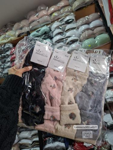 Medias Peluche Amanecer X Docena