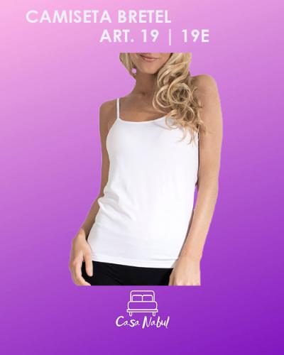 Camiseta Bretel Tiritas Algodón y Lycra Intimare Premium