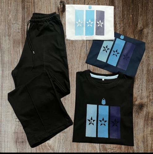 Conjunto Pantalon Joggins Baggy y Remera de Argentina