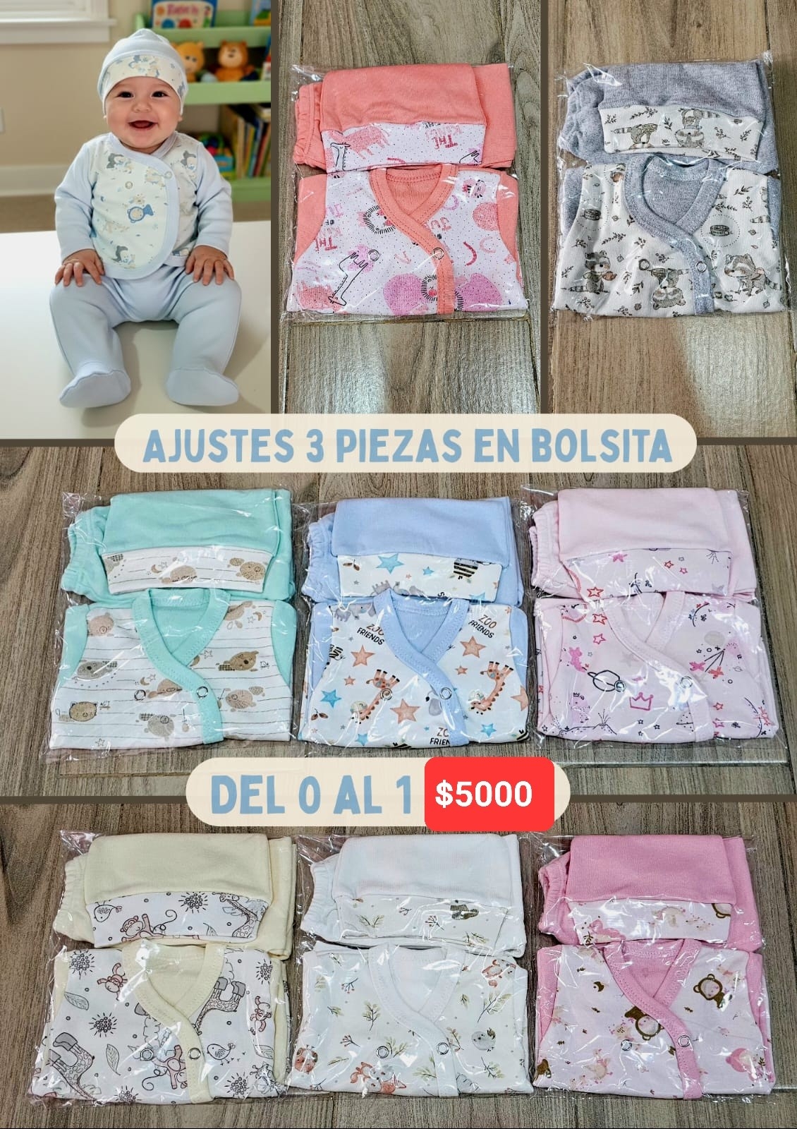 Ajuar 3 Piezas Algodón - Imagen 2