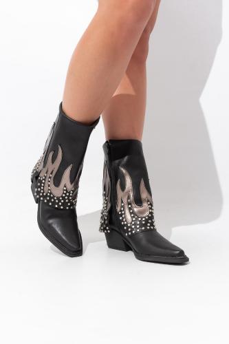 Bota Texana Volcada Caña Media