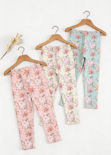 Calzas Venado Flores Nena Friza Peinado Premium Elastizado - Miniatura 2