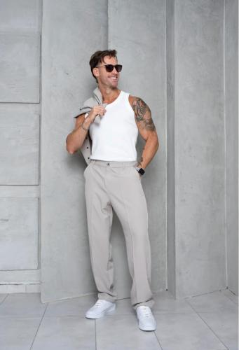 Pantalon Sastrero Recto Hombre - Miniatura 5